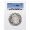 Image 1 : 1881-S $1 Morgan Silver Dollar Coin PCGS MS66