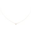 Image 2 : 14KT Rose Gold .10ct Diamond Solitaire Necklace