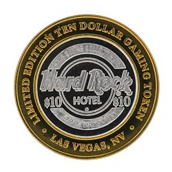 .999 Silver Hard Rock Hotel Las Vegas, Nevada $10 Casino Limted Edition Gaming T