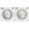 Image 1 : Set of (2) 1880-S $1 Morgan Silver Dollar Coins