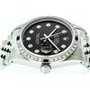 Image 3 : Rolex Mens Stainless Steel Sapphire and Diamond Datejust Wristwatch