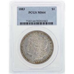 1883 $1 Morgan Silver Dollar Coin PCGS MS64