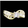 Image 2 : 14KT Yellow Gold 1.15ctw Diamond Ring