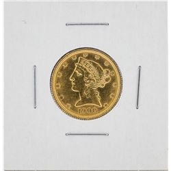 1900 $5 Liberty Head Half Eagle Gold Coin