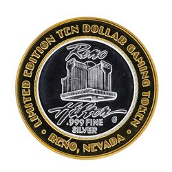 .999 Silver Reno Hilton Reno, Nevada $10 Casino Gaming Token Limited Edition