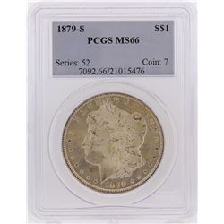 1879-S $1 Morgan Silver Dollar Coin PCGS Graded MS66