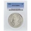 Image 1 : 1896 $1 Morgan Silver Dollar Coin PCGS MS64