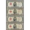 Image 1 : Lot of (4) 1928F $5 Legal Tender Notes