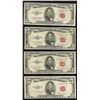 Image 1 : Lot of (4) 1953B $5 Legal Tender Notes