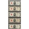 Image 1 : Lot of (5) 1928C $5 Legal Tender Notes