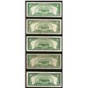 Image 2 : Lot of (5) 1928C $5 Legal Tender Notes
