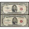 Image 1 : Lot of (2) 1953 $5 Legal Tender Notes
