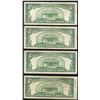 Image 2 : Lot of (4) 1953B $5 Silver Certificate Notes