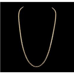 14KT Yellow Gold Rope Chain Necklace