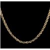 Image 2 : 14KT Yellow Gold Rope Chain Necklace