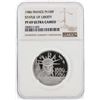 Image 1 : 1986 France 100 Francs Platinum Statue of Liberty Coin NGC PF69 Ultra Cameo
