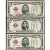 Image 1 : Lot of (3) 1928F $5 Legal Tender Notes