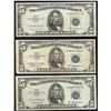 Image 1 : Lot of (3) 1953/A/B $5 Silver Certificate Notes