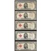 Image 1 : Lot of (5) 1928E $5 Legal Tender Notes