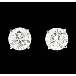 14KT White Gold 1.90ctw Diamond Earrings
