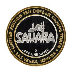.999 Fine Silver Sahara Las Vegas, Nevada $10 Casino Limted Edition Gaming Token