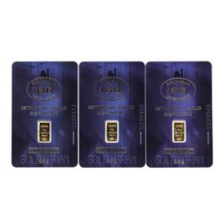 Set of (3) 0.5 Gram Istanbul Gold Refinery Cards
