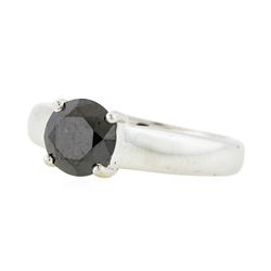 14KT White Gold 1.28ct Black Diamond Ring