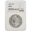 Image 1 : 1878-S $1 Morgan Silver Dollar Coin NGC MS64