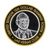 Image 2 : .999 Silver Las Vegas Club $10 Casino Gaming Token Limited Edition