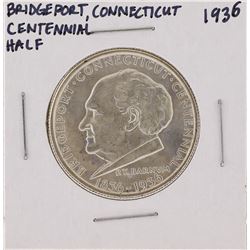 1936 Bridgeport Connecticut Centennial Commemorative Half Dollar Coin