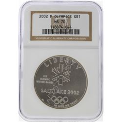 2002-P $1 Salt Lake Olympics Silver Coin NGC MS70