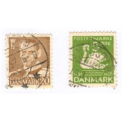 Denmark Postage Stamps Lot of 2