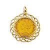 Image 1 : 1881 $5 Liberty Head Gold Coin Pendant