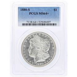 1880-S $1 Morgan Silver Dollar Coin PCGS MS64+