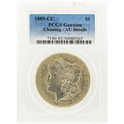 1889-CC $1 Morgan Silver Dollar PCGS Graded AU