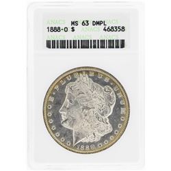 1888-O $1 Morgan Silver Dollar Coin ANACS MS63 DMPL
