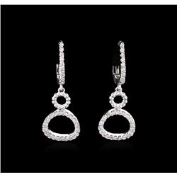 14KT White Gold 0.36ctw Diamond Earrings