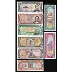 Set of (8) Central Bank of the Dominican Republic Specimen Bank Notes