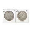 Image 1 : Set of (2) Mexico 8 Reales Silver Coins