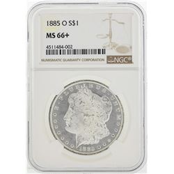 1885-O $1 Morgan Silver Dollar Coin NGC MS66+