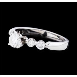 18KT White Gold 0.90ctw Diamond Ring