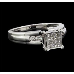 14KT White Gold 0.80ctw Diamond Ring