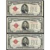 Image 1 : Lot of (3) 1928F $5 Legal Tender Notes