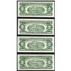 Image 2 : Lot of (4) 1963 $2 Legal Tender Notes