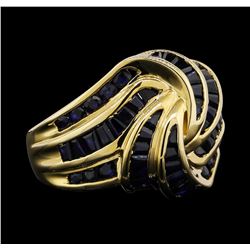 14KT Yellow Gold 1.00ctw Sapphire Ring