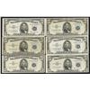 Image 1 : Lot of (6) 1953B $5 Silver Certificate Notes