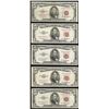 Image 1 : Lot of (5) 1953A $5 Legal Tender Notes