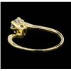 Image 3 : 14KT Yellow Gold 0.50ct Pear Shape Diamond Ring