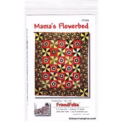 Mama's Flowerbed' Quilt Pattern 56" x 64"