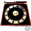 Image 1 : Chinese Lunar Calendar 24k Gold-plated Copper Medallion set. This set Features a large round Medalli